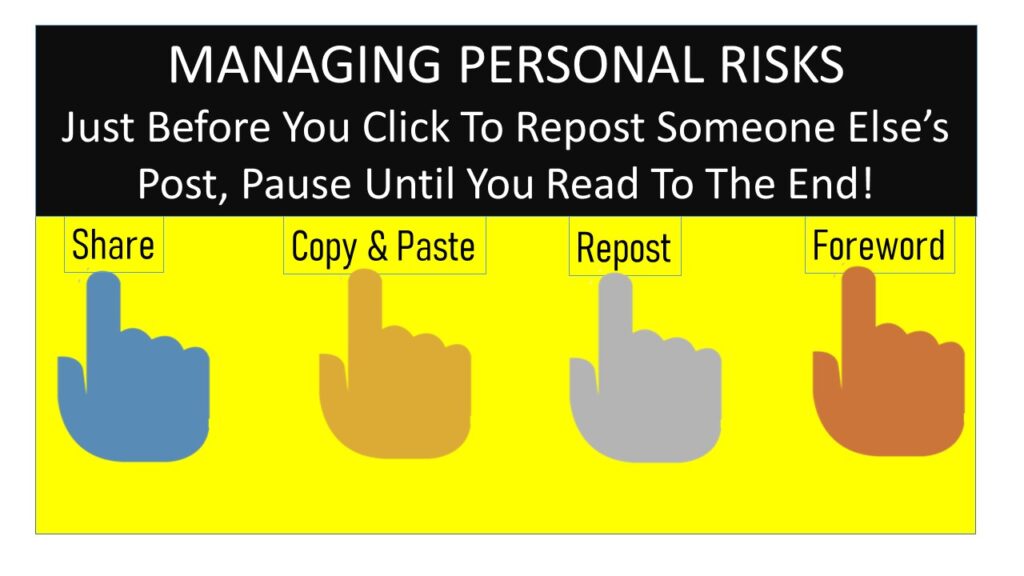 JUST BEFORE YOU CLICK TO SHARE THAT POST, PAUSE UNTIL YOUR READ TO THE END.