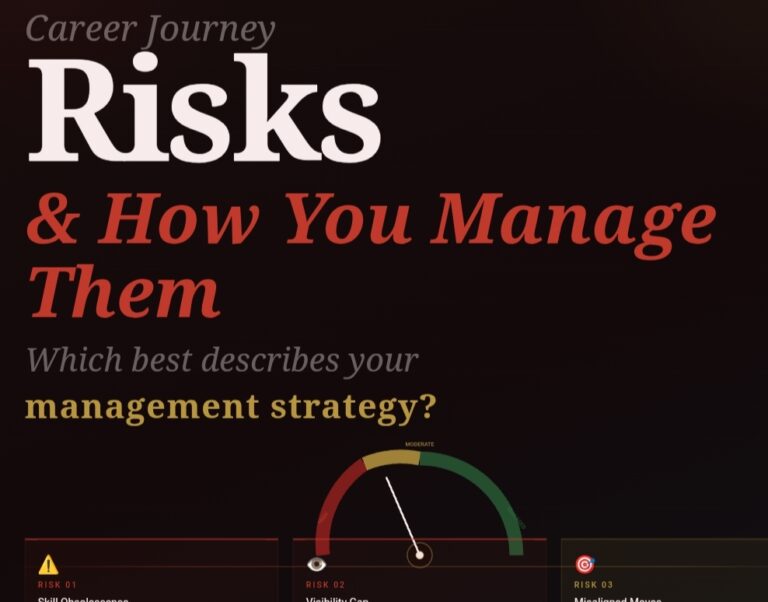 CAREER JOURNEY RISKS – THE MANAGEMENT STRATEGIES.